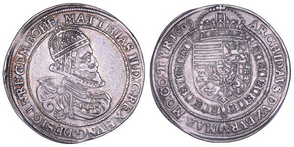 AUSTRIA. MATTHIAS II, 1608-1619. Taler 1609. Wien.