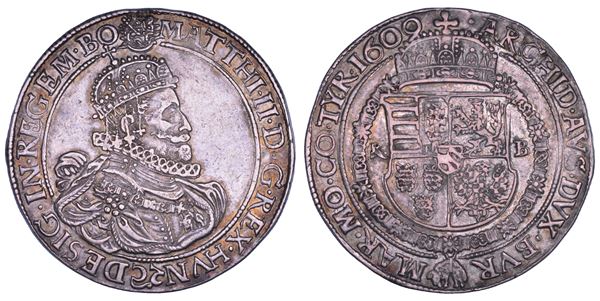 AUSTRIA. MATTHIAS II, 1608-1619. Taler 1609. Kremnitz.