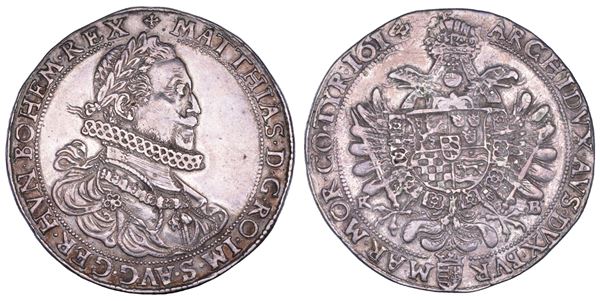 AUSTRIA. MATTHIAS II, 1608-1619. Taler 1614. Kremnitz.