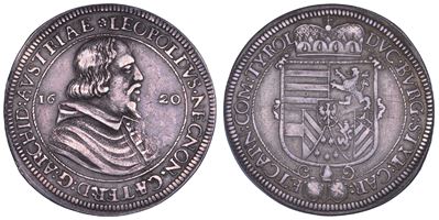 Austria, Leopoldo V, Taler 1620, Hall