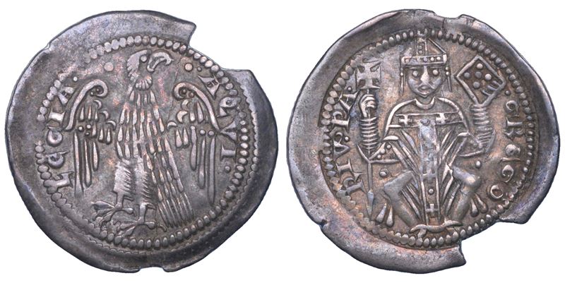 AQUILEIA. GREGORIO DI MONTELONGO 1251-1269. Denaro scodellato.  - Asta Numismatica - Cambi Casa d'Aste