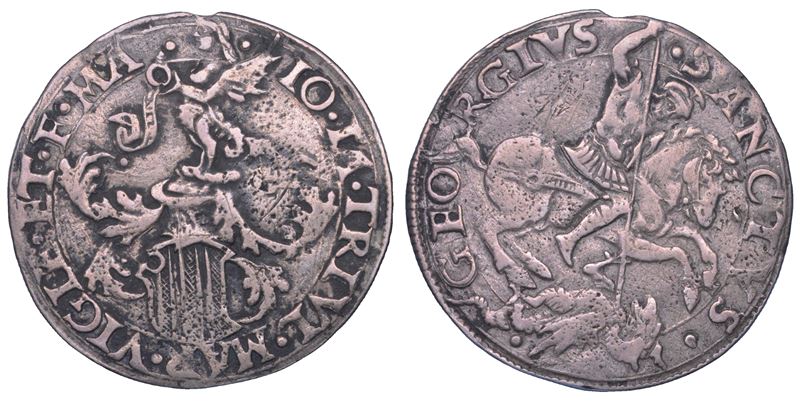 MESOCCO. GIAN GIACOMO TRIVULZIO, 1487-1518. Cavallotto o Grosso da 9 Soldi.  - Auction Numismatics - Cambi Casa d'Aste