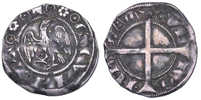 VERONA, MASTINO II e ALBERTO II DELLA SCALA, Grosso Aquilino, 1327-1351