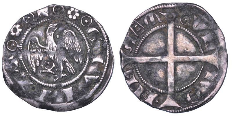 VERONA. MASTINO II e ALBERTO II DELLA SCALA, 1327-1351. Grosso Aquilino.  - Auction Numismatics - Cambi Casa d'Aste