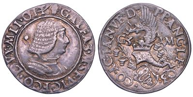 Milano, Galeazzo Maria Sforza, Testone (Grosso da 20 Soldi), 1466-1476