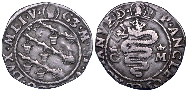 MILANO. GALEAZZO MARIA SFORZA, 1466-1476. Grosso da 5 soldi.  - Auction Numismatics - Cambi Casa d'Aste