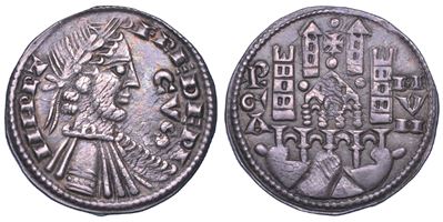 Bergamo, Comune, Grosso da 6 denari, anni 1260-1265