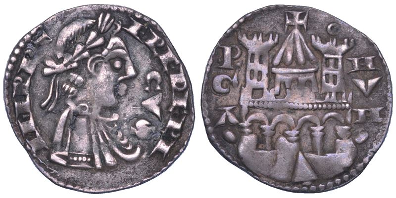 BERGAMO. COMUNE, A NOME DI FEDERICO II, 1194-1250. Grosso da 4 denari, anni 1236-1250.  - Asta Numismatica - Cambi Casa d'Aste