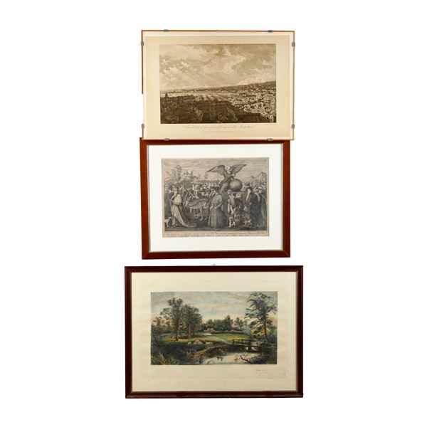 Raccolta di quattro stampe decorative