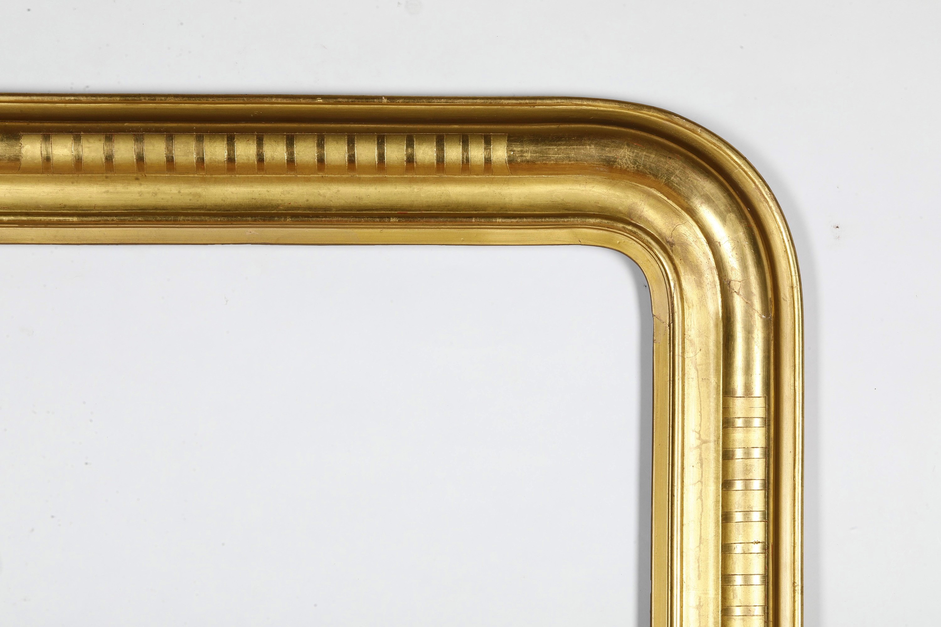 Cornice da specchio, legno dorato, XIX secolo