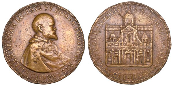 STATO PONTIFICIO.  LUDOVICO LUDOVISI, 1595-1632. Medaglia in bronzo 1626.