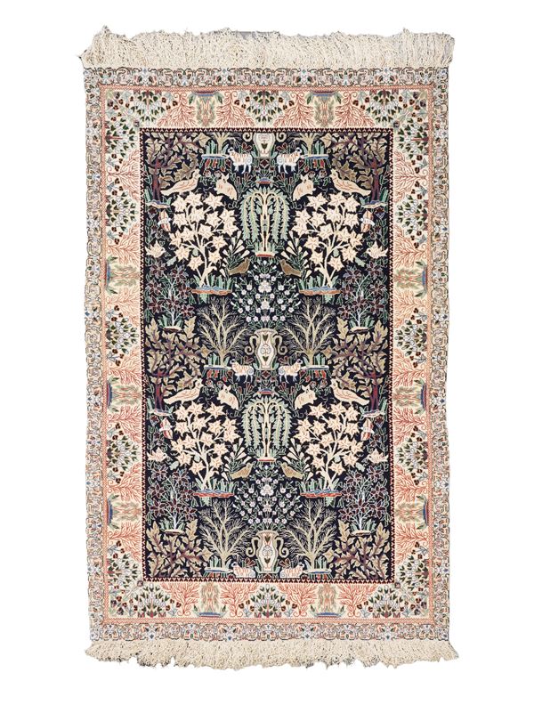 Raro tappeto Nain, Persia inizio XX secolo