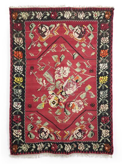 Kilim Bessarabia, inizio XX secolo, cm 220x310