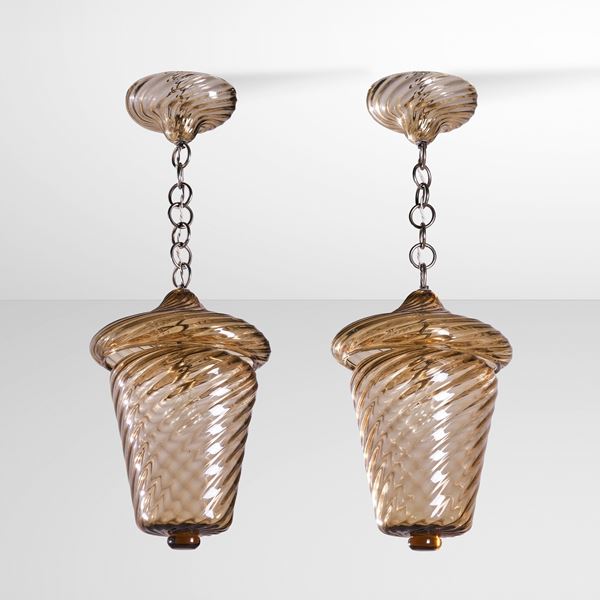 Flavio Poli - Due lampade a sospensione