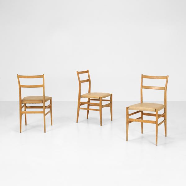 Gio Ponti - Tre sedie mod. Leggera