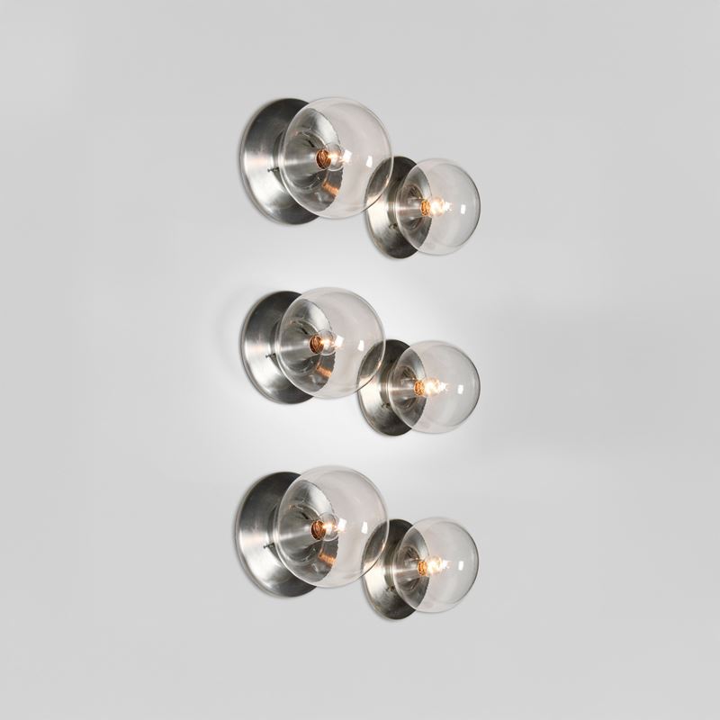Sei lampade da parete  - Asta Design Lab - Cambi Casa d'Aste