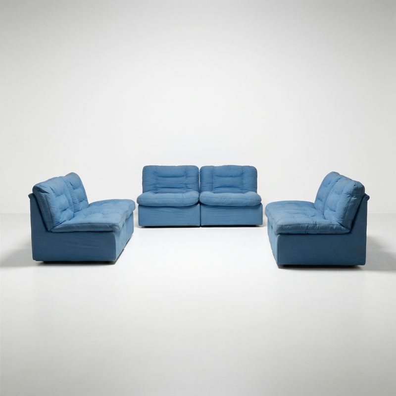 De Pas, D'Urbino, Lomazzi : Divano modulare mod. Celesta  - Asta Arredi del XX secolo - Cambi Casa d'Aste