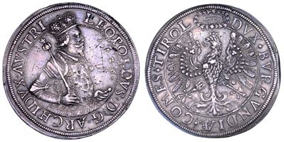 Leopold V, Doppeltaler 1626, Hall