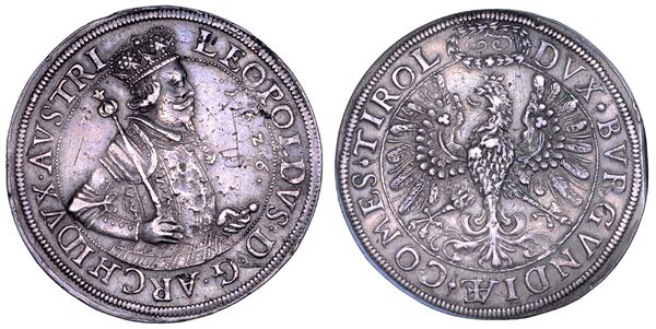 AUSTRIA. LEOPOLD V, 1619-1632. Doppeltaler 1626. Hall.