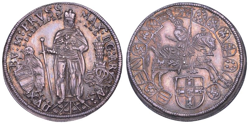 AUSTRIA. MAXIMILIAN III, 1590-1618. 1/4 Taler. Hall.  - Auction Numismatics - Cambi Casa d'Aste