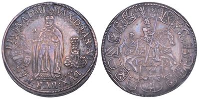 Maximiliano III, 1/2 Taler 1612, Hall