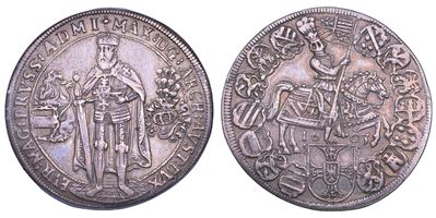 Austria, Maximiliano III, Taler del 1603, Hall