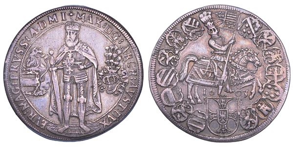 AUSTRIA. MAXIMILIAN III, 1590-1618. Taler 1603. Hall.