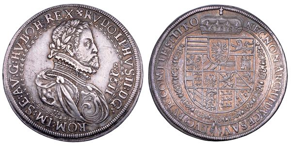 AUSTRIA. RUDOLF II, 1576-1612. Taler 1611. Hall.