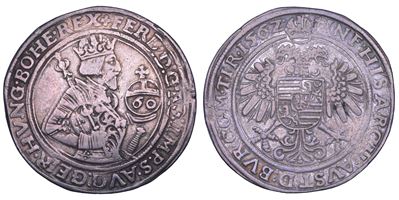 Ferdinand I, Guldentaler 1562, Hall