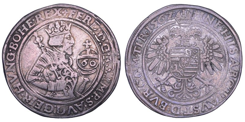 AUSTRIA. FERDINAND I, 1521-1564. Guldentaler 1562. Hall.  - Asta Numismatica - Cambi Casa d'Aste