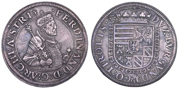 AUSTRIA. FERDINAND II, 1564-1595. Taler. Hall.