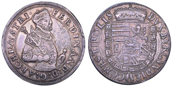 AUSTRIA. FERDINAND II, 1564-1595. Taler. Hall.