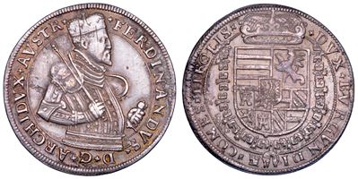 Ferdinand II, Taler, 1564-1595, Hall