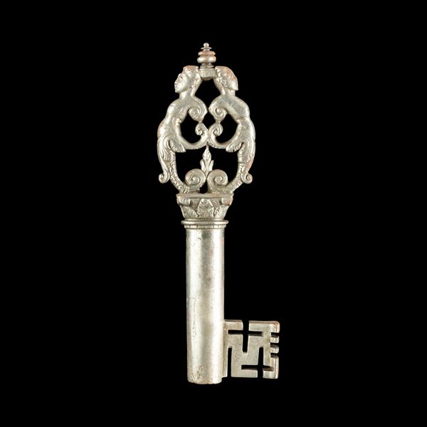 Chiave rinascimentale in ferro forgiato. Francia, XVII secolo