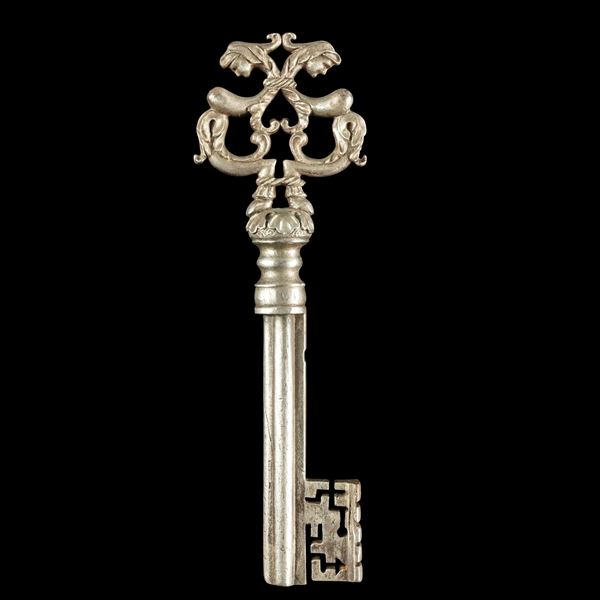 Chiave rinascimentale in ferro forgiato. Francia, XVII secolo