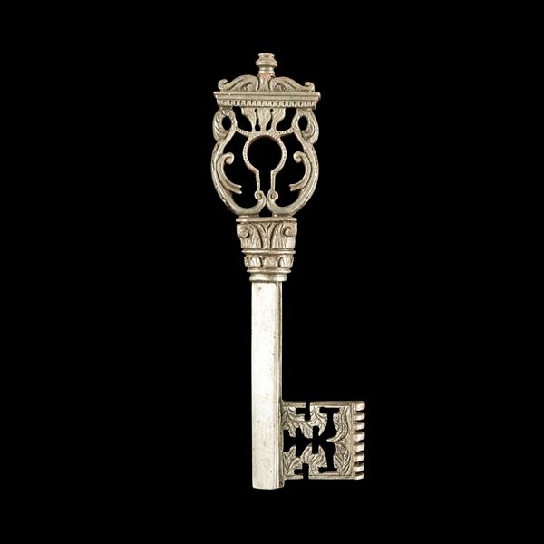 Chiave rinascimentale in ferro forgiato. Francia, XVII secolo