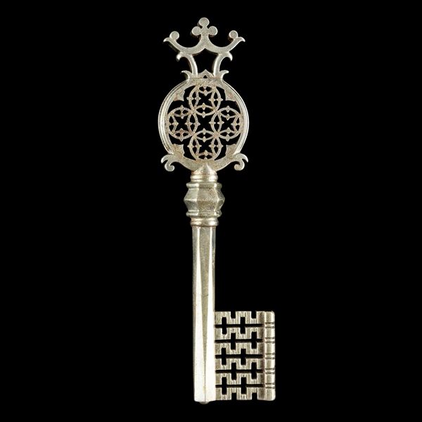 Chiave rinascimentale veneziana in ferro forgiato 