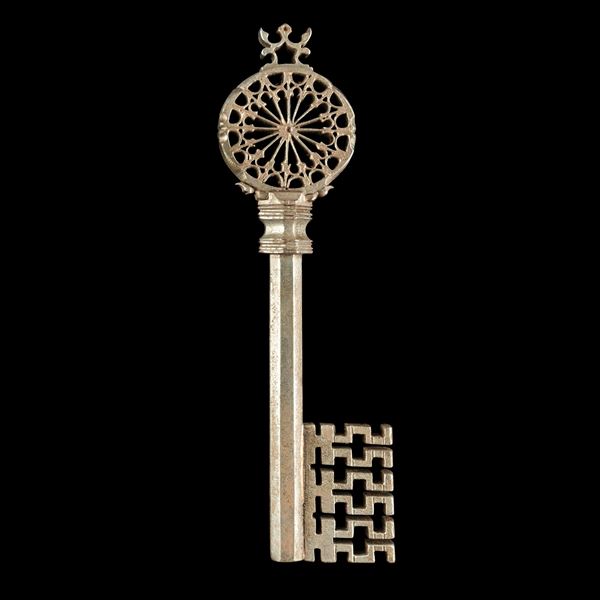 Chiave rinascimentale veneziana in ferro forgiato 