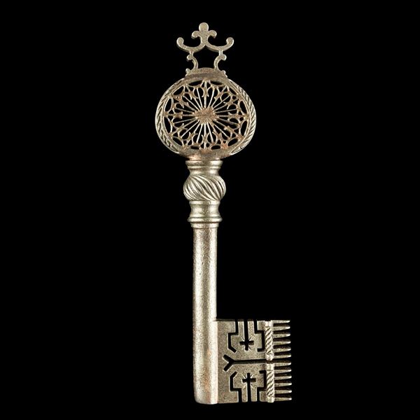 Chiave rinascimentale veneziana in ferro forgiato 