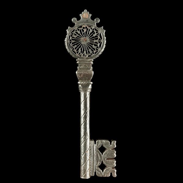 Chiave rinascimentale veneziana in ferro forgiato 