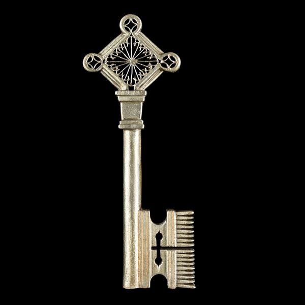 Chiave rinascimentale veneziana in ferro forgiato 