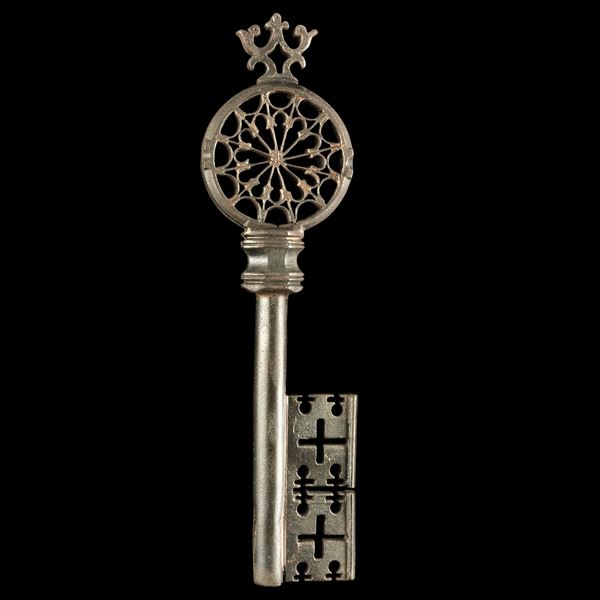 Chiave rinascimentale veneziana in ferro forgiato 