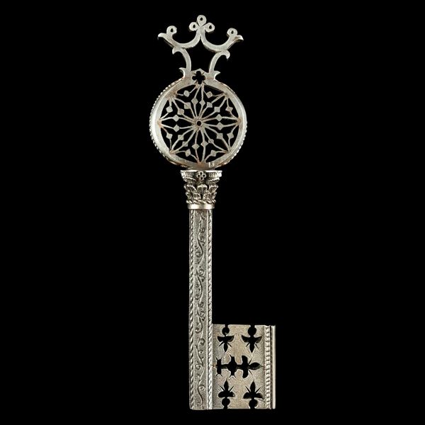 Chiave rinascimentale veneziana in ferro forgiato 