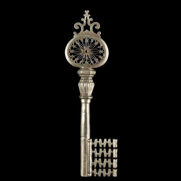 Chiave rinascimentale veneziana in ferro forgiato 