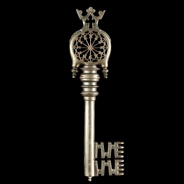 Chiave rinascimentale veneziana in ferro forgiato 