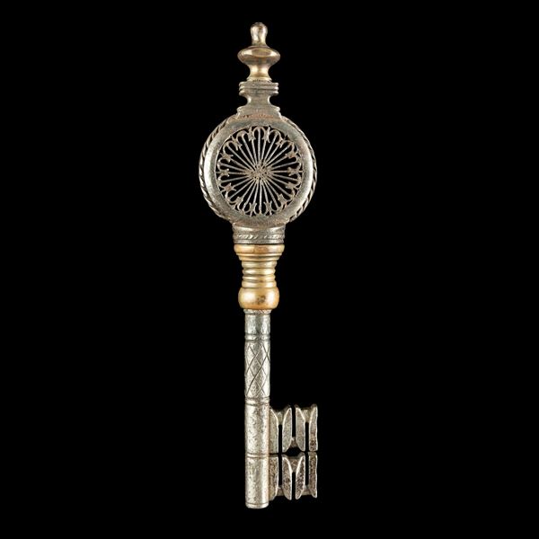 Chiave rinascimentale veneziana in ferro forgiato 