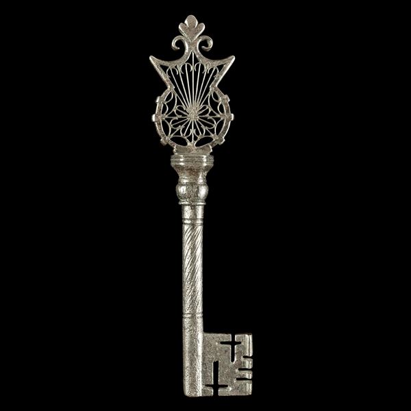 Chiave rinascimentale veneziana in ferro forgiato 