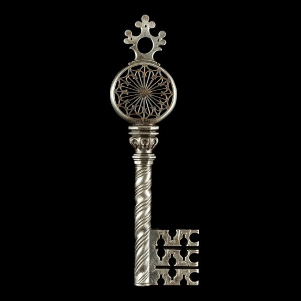 Chiave rinascimentale veneziana in ferro forgiato 