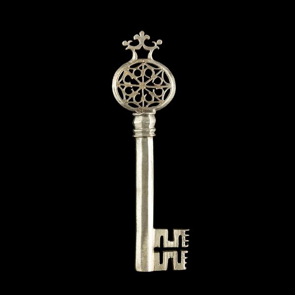 Chiave rinascimentale veneziana in ferro forgiato 