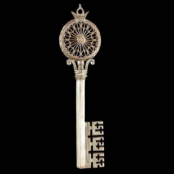 Chiave rinascimentale veneziana in ferro forgiato 